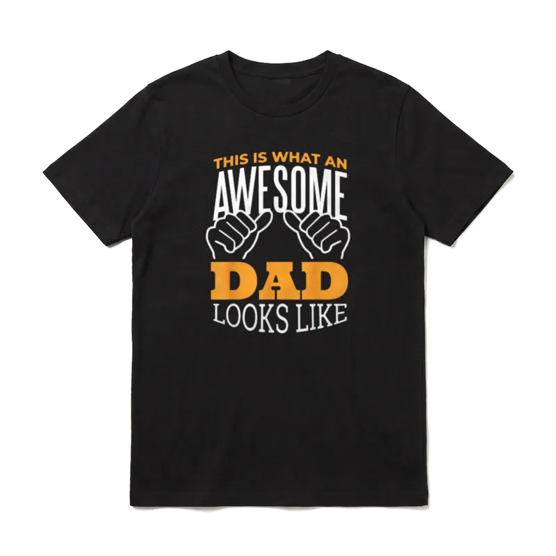 AWESOME DAD Vatertag Vatertagsgeschenk T-Shirt – Klassisches T-Shirt in Schwarz