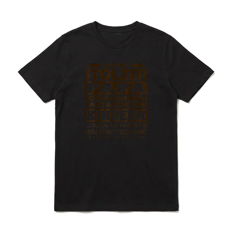 Vatertag STOLZER PAPA FANTASTISCHE T-Shirt – Klassisches T-Shirt in Schwarz
