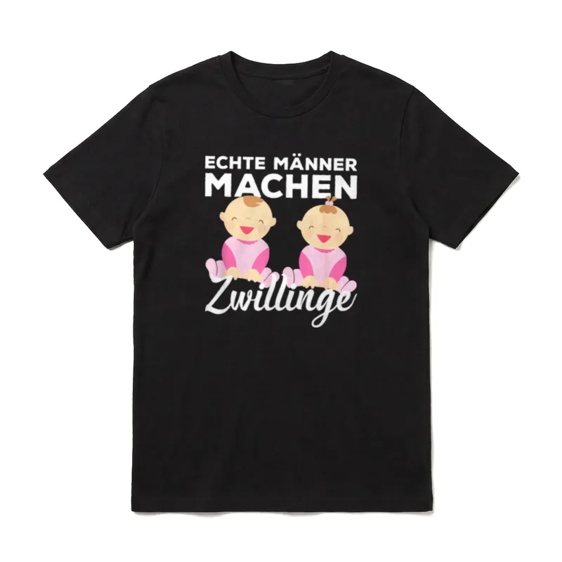 Papatag Herrentag Vatertagsgeschenk Zwilling T-Shirt – Klassisches T-Shirt in Schwarz