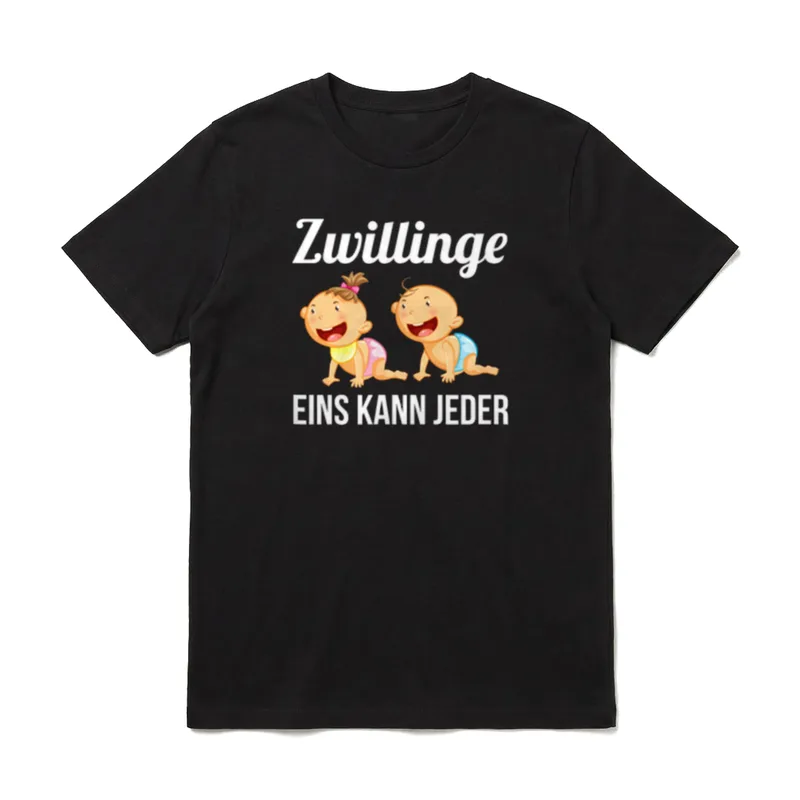 Papatag Herrentag Vatertagsgeschenk Zwilling T-Shirt – Klassisches T-Shirt in Schwarz