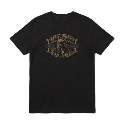 Dad Jokes I Think T-Shirt – Klassisches T-Shirt in Schwarz