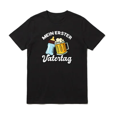 Mein erster Vatertag 1. T-Shirt – Klassisches T-Shirt in Schwarz