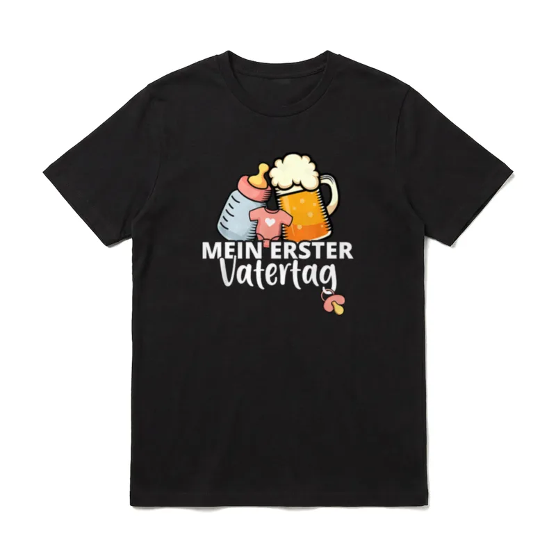 Mein erster Vatertag Mädchen T-Shirt – Klassisches T-Shirt in Schwarz