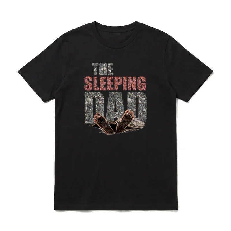 Dad Papa The Sleeping T-Shirt – Klassisches T-Shirt in Schwarz