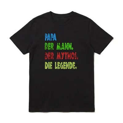 Papatag Herrentagsgeschenk Vatertag T-Shirt – Klassisches T-Shirt in Schwarz