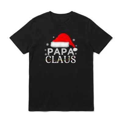 Papa Claus Lustige Weihnachten T-Shirt – Klassisches T-Shirt in Schwarz