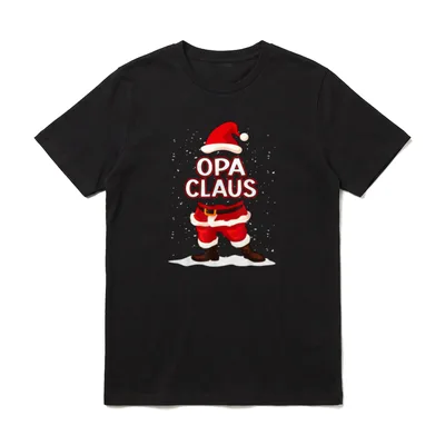 Weihnachten Opa Claus Lustig T-Shirt – Klassisches T-Shirt in Schwarz