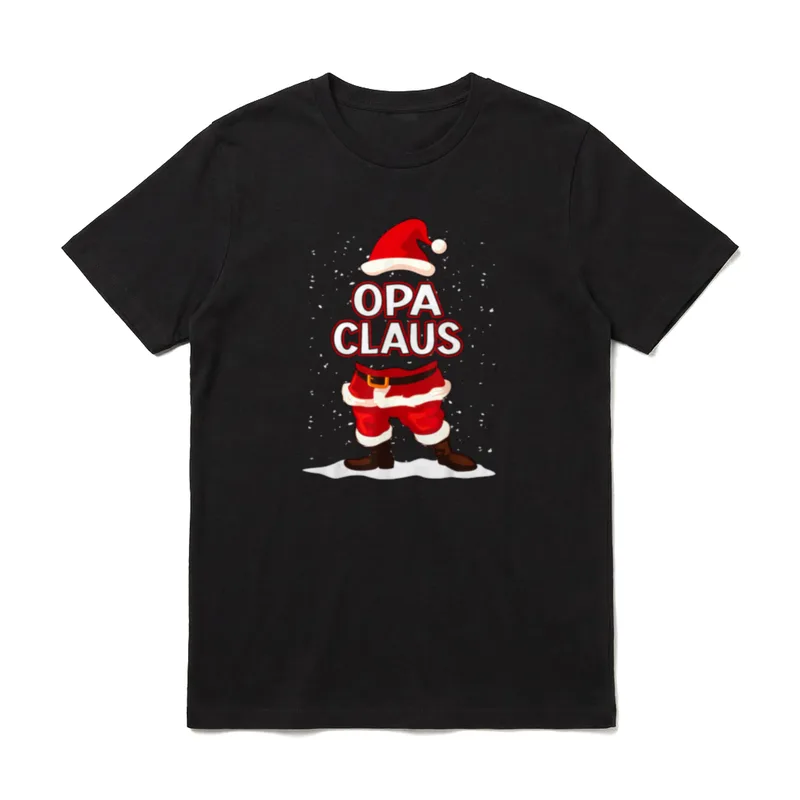 Weihnachten Opa Claus Lustig T-Shirt – Klassisches T-Shirt in Schwarz