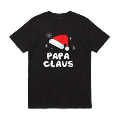 Weihnachtsoutfit Familie Papa Vater Weihnachten T-Shirt – Klassisches T-Shirt in Schwarz