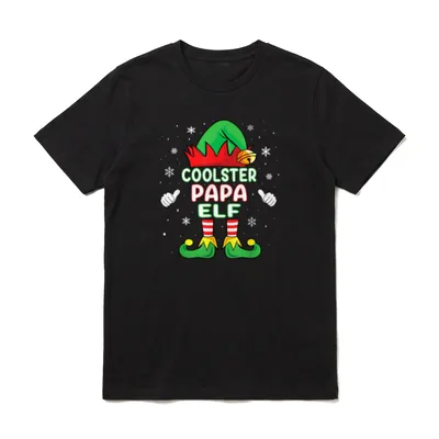 Papa Elf Outfit Weihnachten T-Shirt – Klassisches T-Shirt in Schwarz