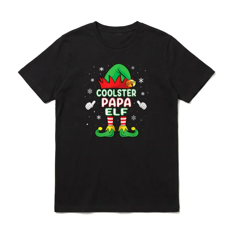 Papa Elf Outfit Weihnachten T-Shirt – Klassisches T-Shirt in Schwarz