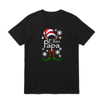 Elfen Papa Vater Elfe T-Shirt – Klassisches T-Shirt in Schwarz