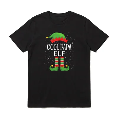 Cool Papa Elf Outfit T-Shirt – Klassisches T-Shirt in Schwarz