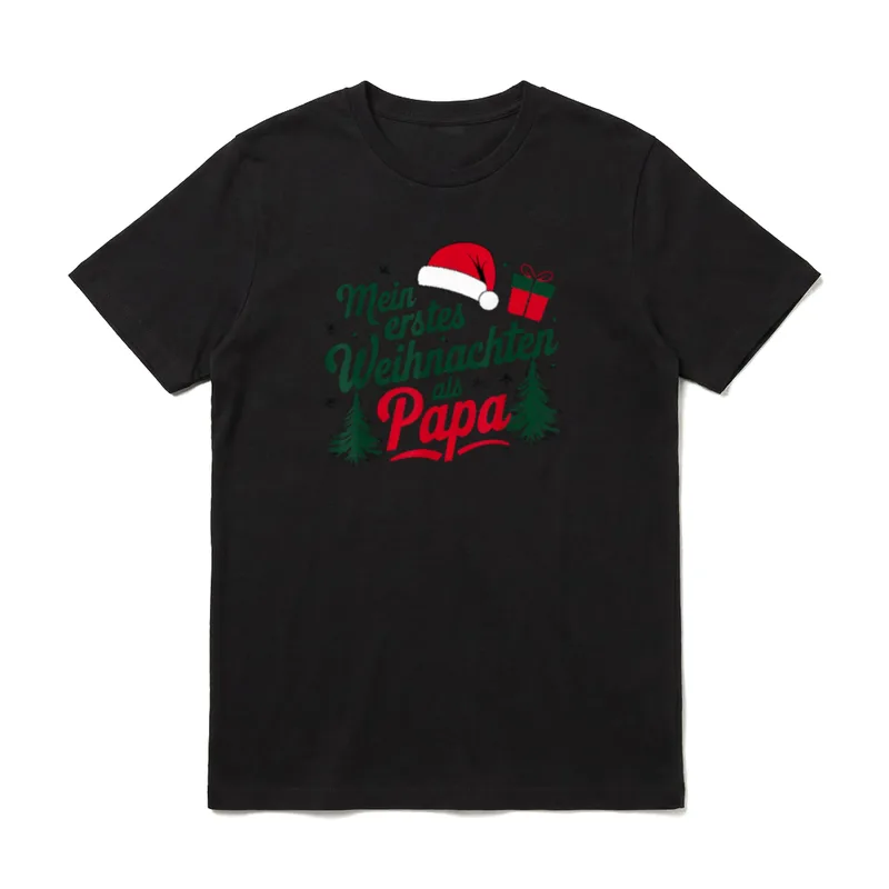 Mein erstes Weihnachten T-Shirt – Klassisches T-Shirt in Schwarz