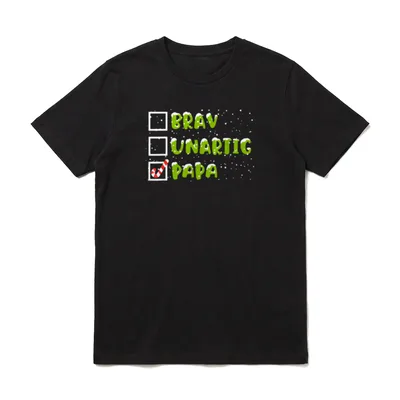 Brav Unartig Papa Adventskalender T-Shirt – Klassisches T-Shirt in Schwarz