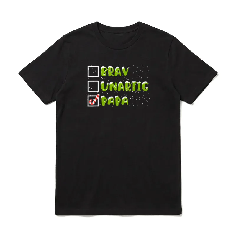 Brav Unartig Papa Adventskalender T-Shirt – Klassisches T-Shirt in Schwarz