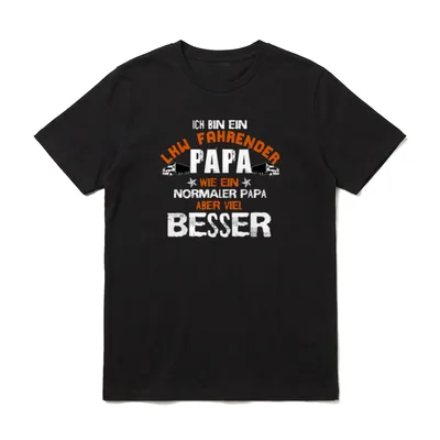 Ich bin ein Lastwagenfahrer T-Shirt – Klassisches T-Shirt in Schwarz