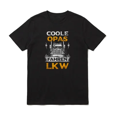 LKW-Fahrer Opa Spruch Berufskraftfahrer T-Shirt – Klassisches T-Shirt in Schwarz