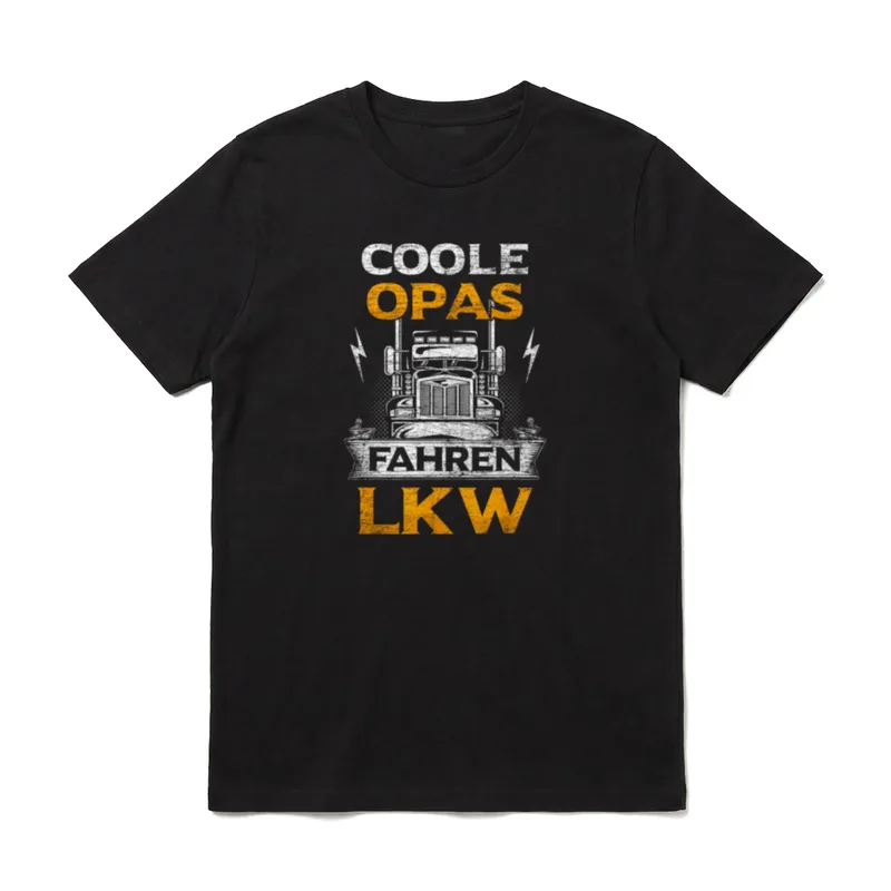 LKW-Fahrer Opa Spruch Berufskraftfahrer T-Shirt – Klassisches T-Shirt in Schwarz