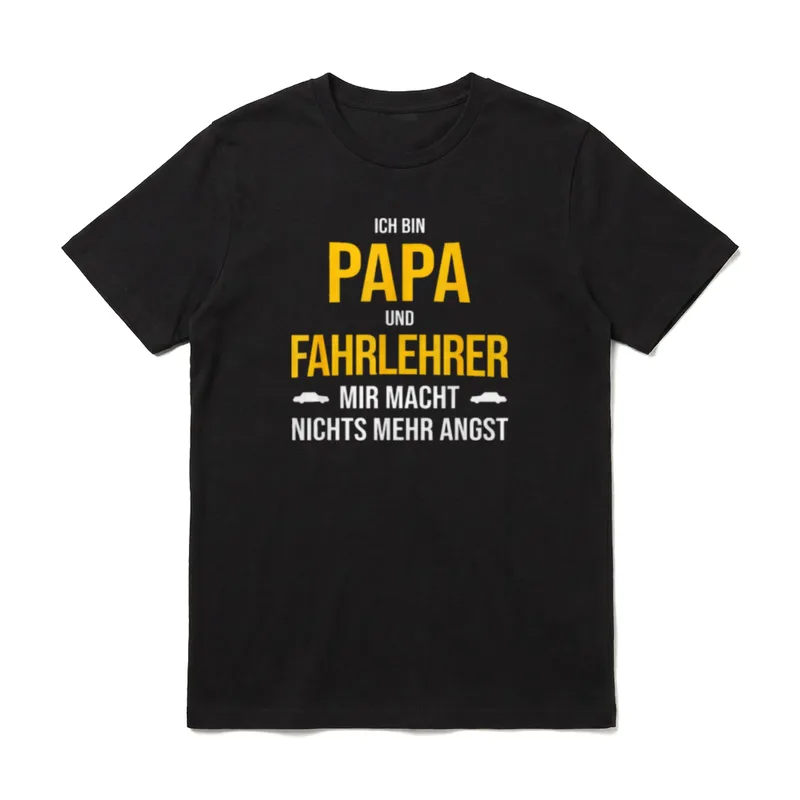 Papa Und Fahrlehrer Keine T-Shirt – Klassisches T-Shirt in Schwarz