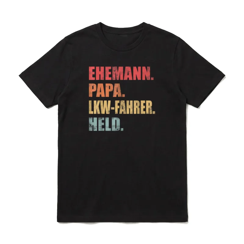 LKW-Fahrer Papa Vater Ehemann T-Shirt – Klassisches T-Shirt in Schwarz