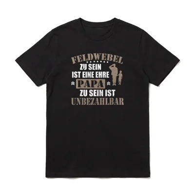 Bundeswehr Papa BW Soldaten T-Shirt – Klassisches T-Shirt in Schwarz