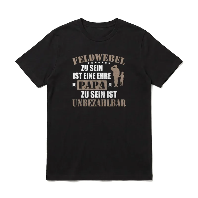 Bundeswehr Papa BW Soldaten T-Shirt – Klassisches T-Shirt in Schwarz