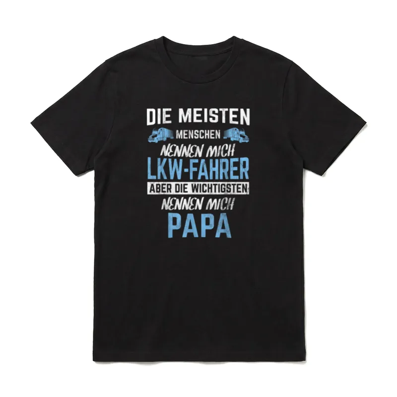 LKW-Fahrer Und Papa Trucker T-Shirt – Klassisches T-Shirt in Schwarz
