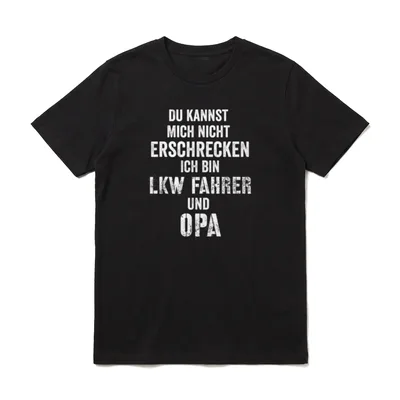 Lkw Opa Lustig Spruch T-Shirt – Klassisches T-Shirt in Schwarz