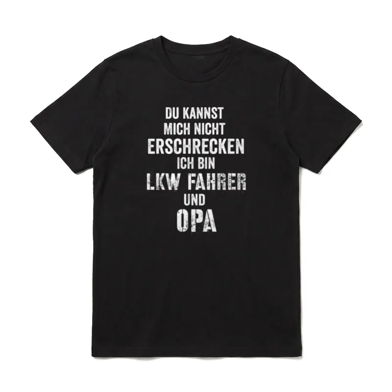 Lkw Opa Lustig Spruch T-Shirt – Klassisches T-Shirt in Schwarz
