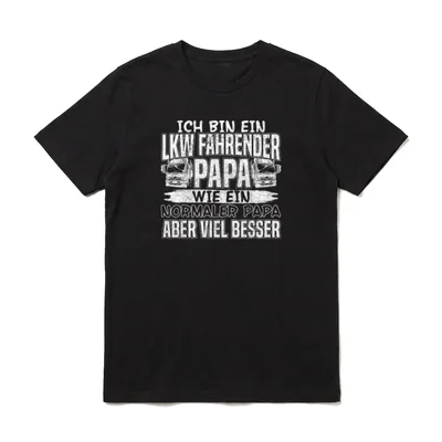 Ich bin ein LKW T-Shirt – Klassisches T-Shirt in Schwarz