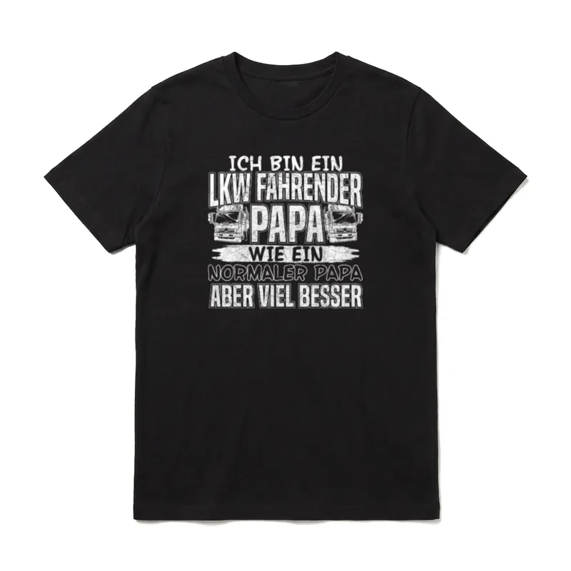 Ich bin ein LKW T-Shirt – Klassisches T-Shirt in Schwarz