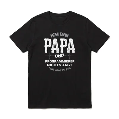 Papa und Programmierer T T-Shirt – Klassisches T-Shirt in Schwarz