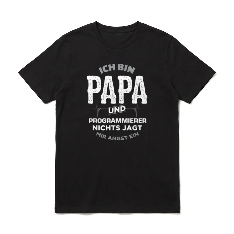 Papa und Programmierer T T-Shirt – Klassisches T-Shirt in Schwarz
