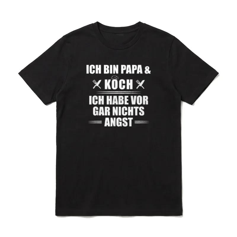 Papa & Koch Ich T-Shirt – Klassisches T-Shirt in Schwarz