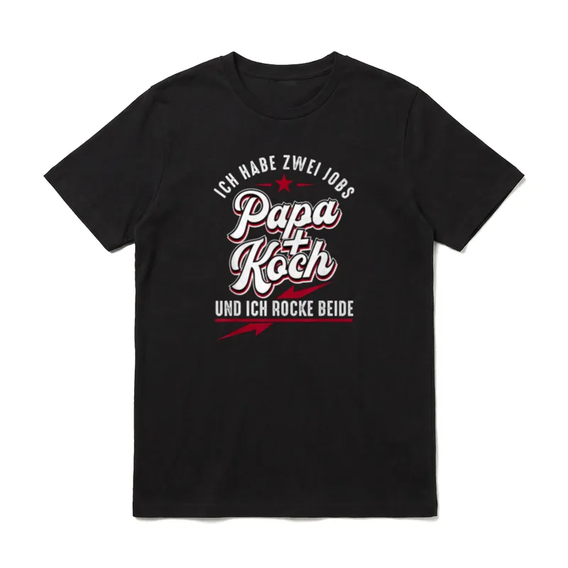Papa Koch Vatertag T-Shirt – Klassisches T-Shirt in Schwarz