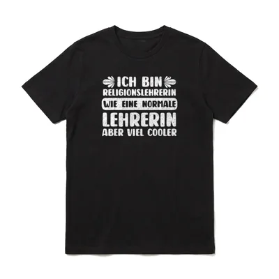 Religionsunterricht Religion Papa Vater T-Shirt – Klassisches T-Shirt in Schwarz
