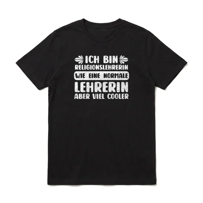 Religionsunterricht Religion Papa Vater T-Shirt – Klassisches T-Shirt in Schwarz