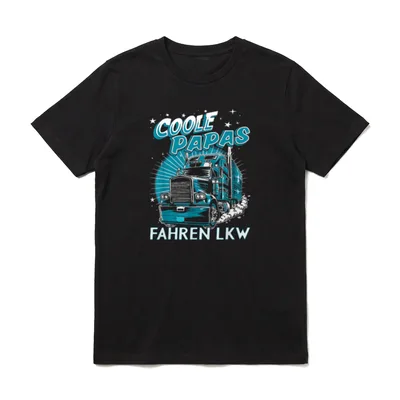 Vatertag Coole Papas Fahren T-Shirt – Klassisches T-Shirt in Schwarz