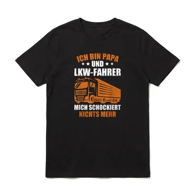 Trucker Vatertag LKW-Fahrer Ich T-Shirt – Klassisches T-Shirt in Schwarz