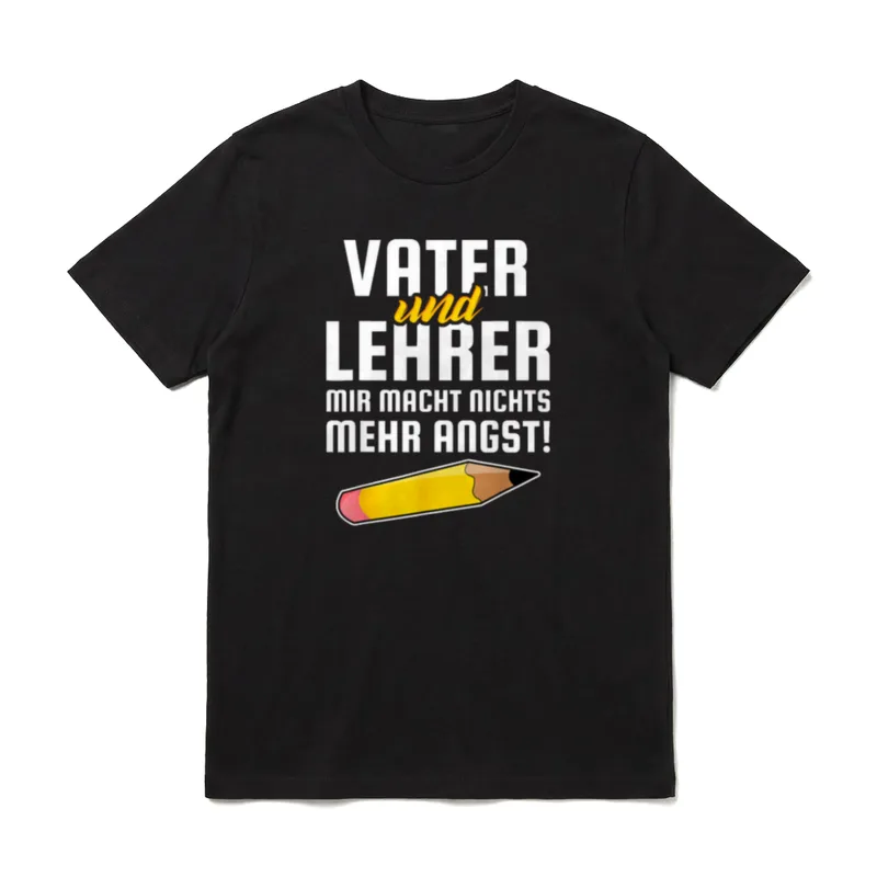Lehrer und Vater Papa T-Shirt – Klassisches T-Shirt in Schwarz