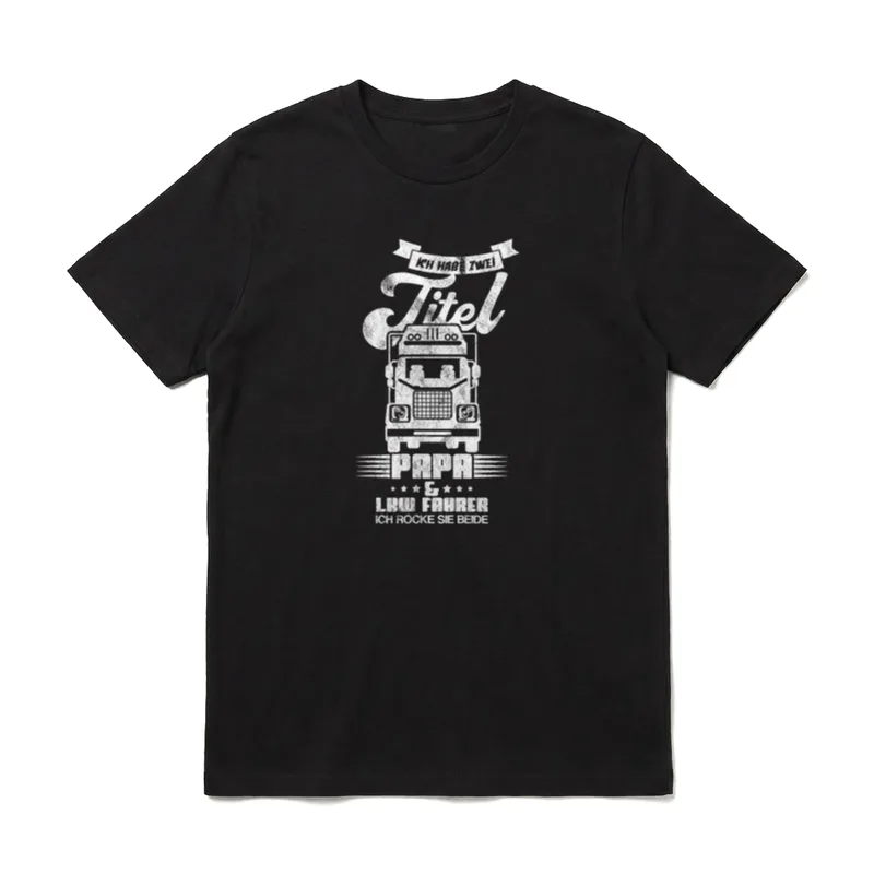 Papa und LKW Fahrer T für Mann T-Shirt – Klassisches T-Shirt in Schwarz