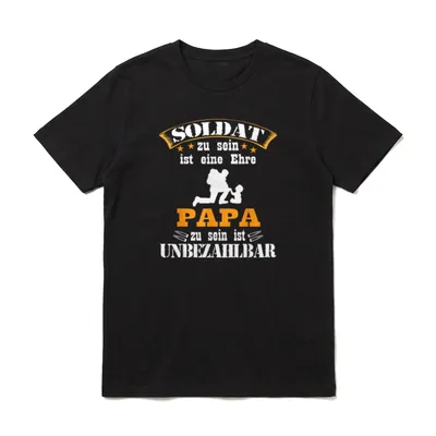 Bundeswehr Soldaten Vater Ehre T-Shirt – Klassisches T-Shirt in Schwarz