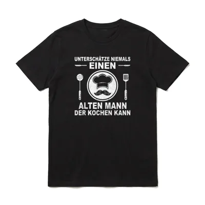 Koch Gastronomie Küchenchef Opa T-Shirt – Klassisches T-Shirt in Schwarz