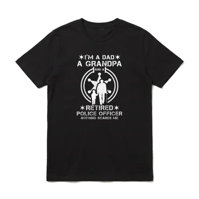 Polizei Rentner Polizist Opa T-Shirt – Klassisches T-Shirt in Schwarz