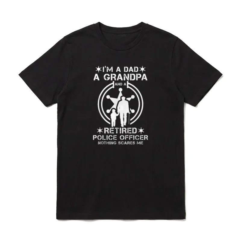 Polizei Rentner Polizist Opa T-Shirt – Klassisches T-Shirt in Schwarz