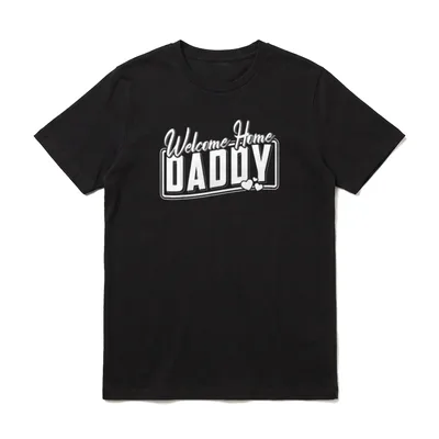 Welcome Home Daddy Soldat T-Shirt – Klassisches T-Shirt in Schwarz