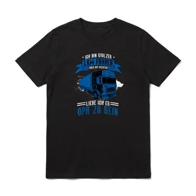 Opa LKW Fahrer Trucker T-Shirt – Klassisches T-Shirt in Schwarz