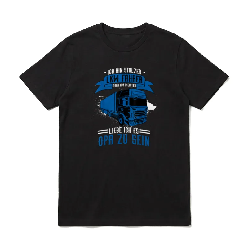 Opa LKW Fahrer Trucker T-Shirt – Klassisches T-Shirt in Schwarz