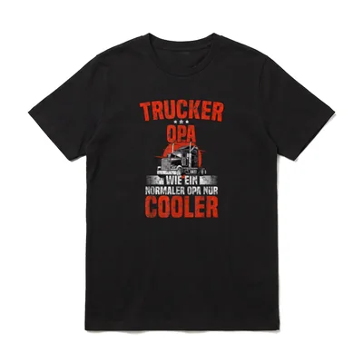 LKW-Fahrer Opa LKW-Fahrer T-Shirt – Klassisches T-Shirt in Schwarz